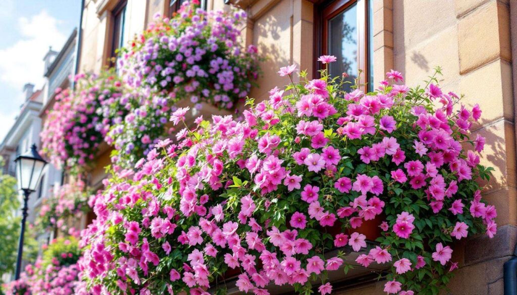 Con la Teresina il balcone diventa bouquet un di fiori rosa e viola