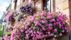 Con la Teresina il balcone diventa bouquet un di fiori rosa e viola