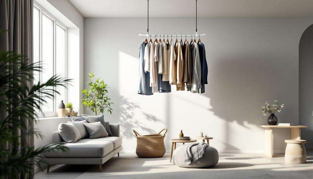 Il nuovo trucco per stendere il bucato in casa senza occupare il pavimento (funziona anche in bagno)