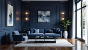 Colore blu navy, profondo e formale, per ambienti eleganti