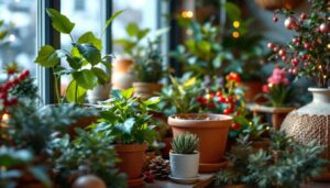 Le piante in vaso che valorizzano il locale a dicembre con charme e colori di stagione