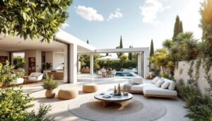 In questa casa di 315 mq il lusso mediterraneo è fatto di luce, natura e spazi condivisi
