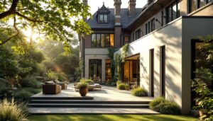 In questa casa vittoriana, un ampliamento contemporaneo accende la vita intorno al patio