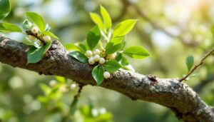Coltivare il vischio in giardino è gratis: basta strofinare una bacca sul ramo di questo albero
