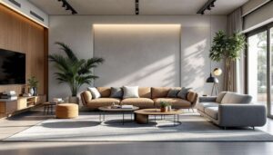 Dividere l'open space con mobili bifacciali e senza pareti: idee e progetti in 3D per diversi ambienti