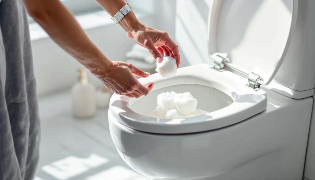 Un esperto di pulizie naturali rivela perché un batuffolo di cotone imbevuto di aceto nel water elimina per sempre i cattivi odori